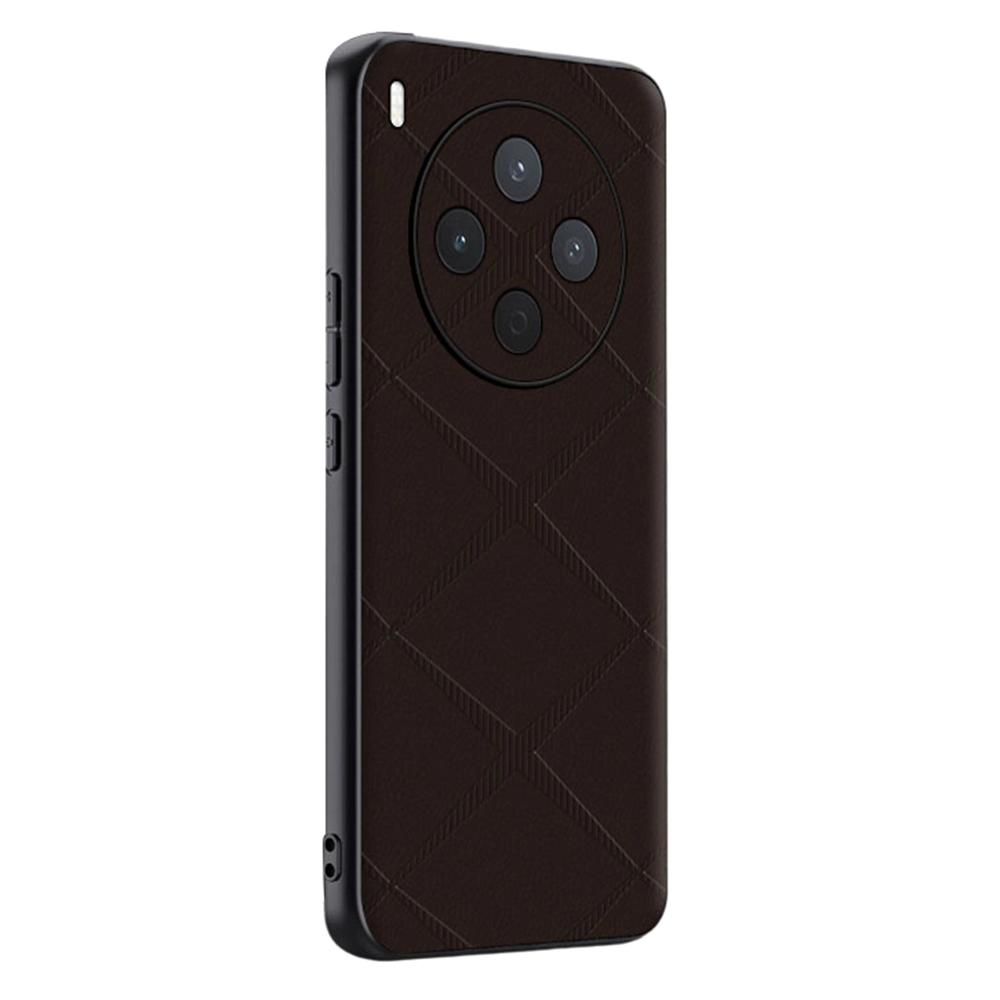 For vivo Y500 Pro 5G Case X-Patterned TPU PU Leather PC Anti-Drop Phone Cover