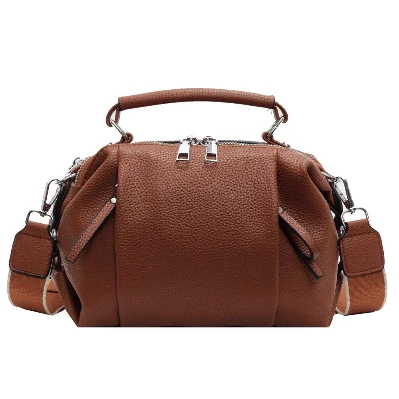 

Сумки через плечо из натуральной кожи премиум-класса с застежкой-молнией, модная складная сумка Cloud с верхней ручкой, большая вместимость, широкая сумка через плечо для поездок на работу