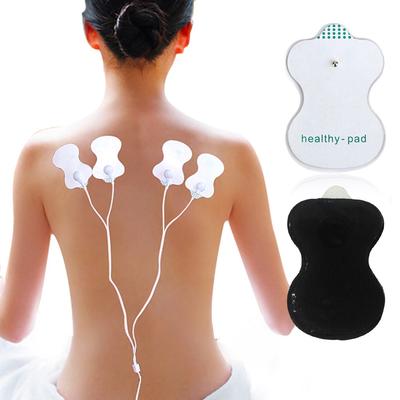 10pcs/lot Acupuncture Electrode Pads Digital Therapy White Silicone Slimming Massager Tens Patches