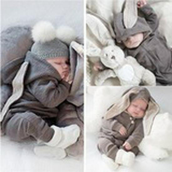 Bamboo Fiber Baby Onesie – Spring/Autumn Casual Homewear Newborn Climbing Suit