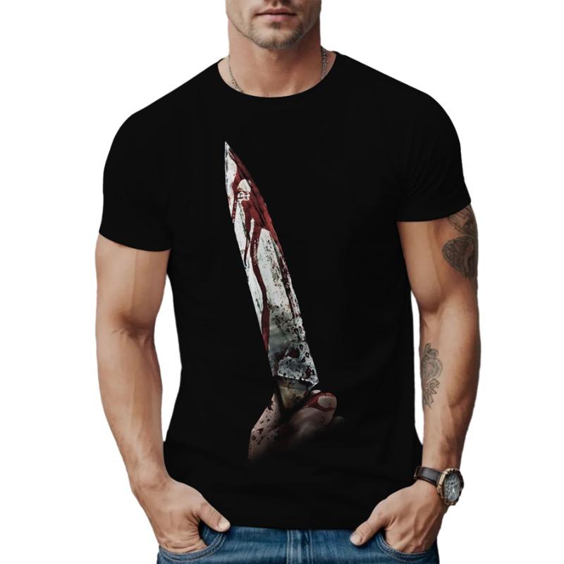 New 3D Digital Printed Summer Abstract Personality Trend Adult Men's T-shirt