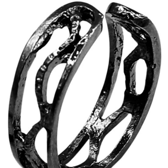 Rings Adjustable Delicate Black Vintage Knuckle Stackable Rings for Party