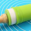 Mini Silicone Rolling Pin Baking Accessories Rotatable Non-Stick Kitchen Rollers Wooden Dough Rolling Pin Pastry Tools