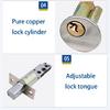 Rekeyable Single Cylinder Deadlock Lock Exterior Door Security Tool Easy Backsets Conversion Complete Installation Set