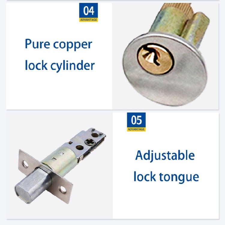 Rekeyable Single Cylinder Deadlock Lock Exterior Door Security Tool Easy Backsets Conversion Complete Installation Set