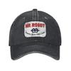 Sig. Robot Riparazione Computer Smile Cappellino da Baseball Denim Vintage Usurato Lavato Classico Serie TV Copricapo Outdoor Regolabile