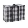 Grid Quilt Clothes Storage Bag Large Capacity Luggage Packing Bag Portable Moving Package Bag  Home