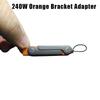 Type C Phone Charging Bracket Adapter 240W Fast Charging OTG Type-C Male To USB-C Female Converter With Foldable Holder