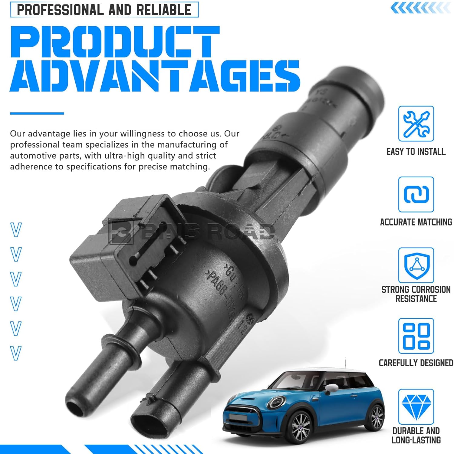

Fuel Tank Breather Valve 13907621174 Compatible with BMW MINI Cooper F55 F56 F57 2013-2019
