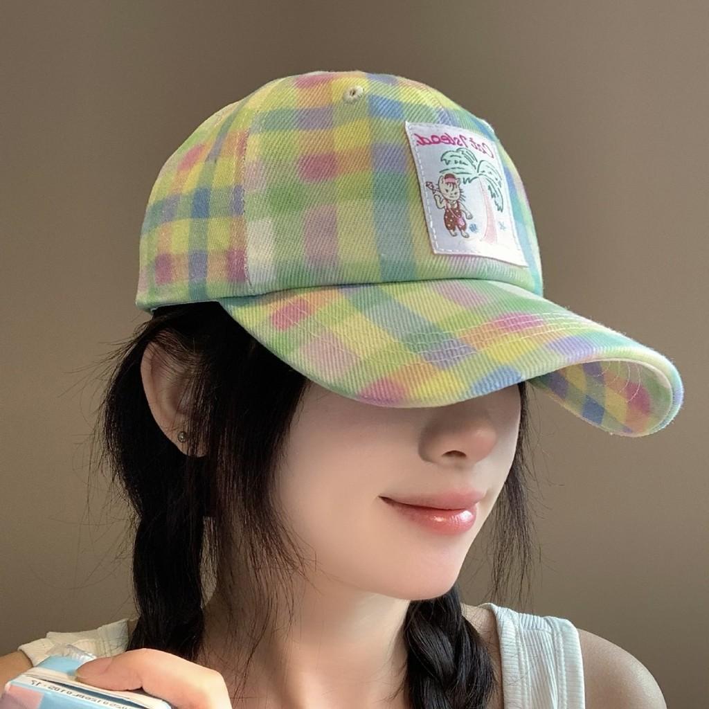 Spring Summer Trendy Cotton Embroidered Baseball Hat With Sunshade For Casual Outings