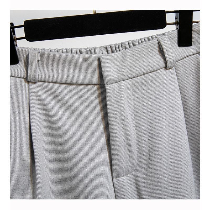 DIMANAF Plus Size Women Long Pants Thick Loose Casual Elastic Waist Vintage Lady Winter Autumn 2025