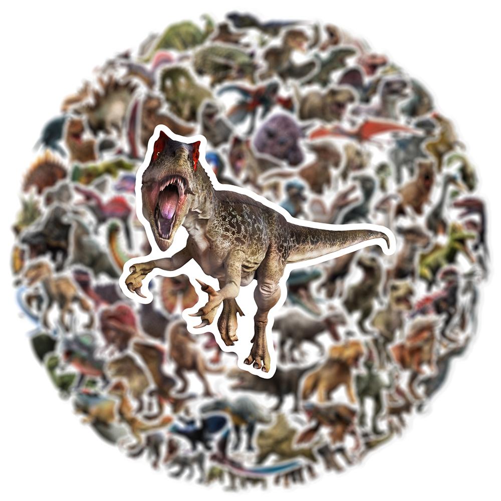 10/30/50/100pcs Jurassic Park Cartoon Stickers Cool Dinosaur Graffiti Decal DIY Suitcase Notebook Laptop PVC Sticker Classic Toy