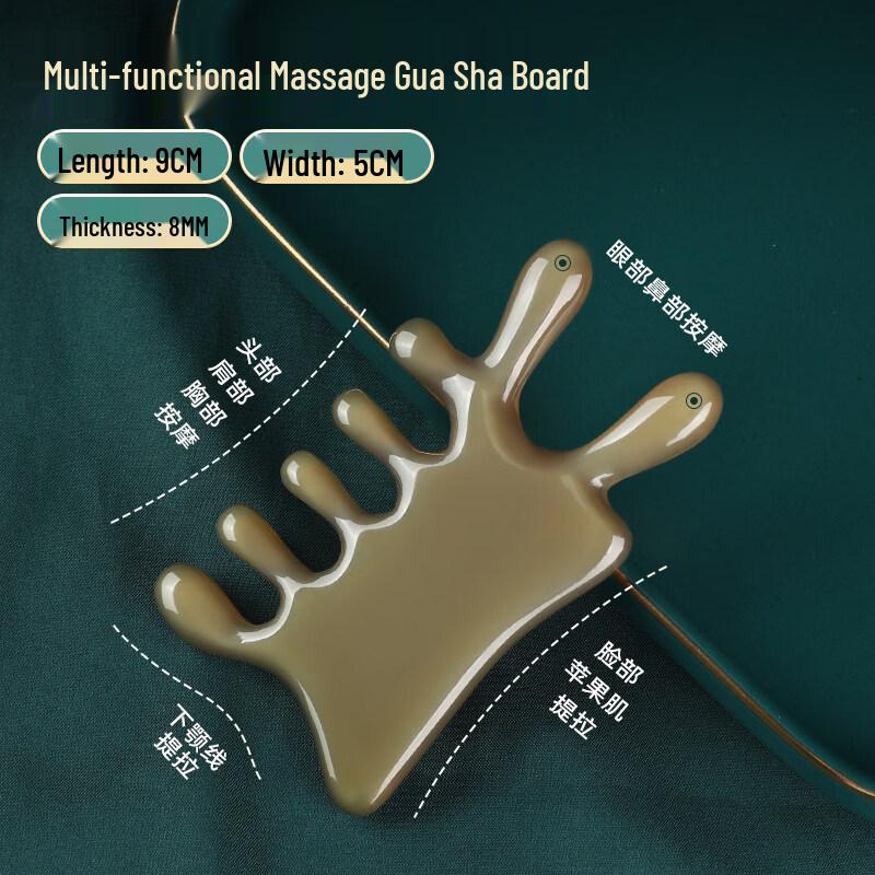 HOMEMAKER Natural Ox Horn Massage Comb