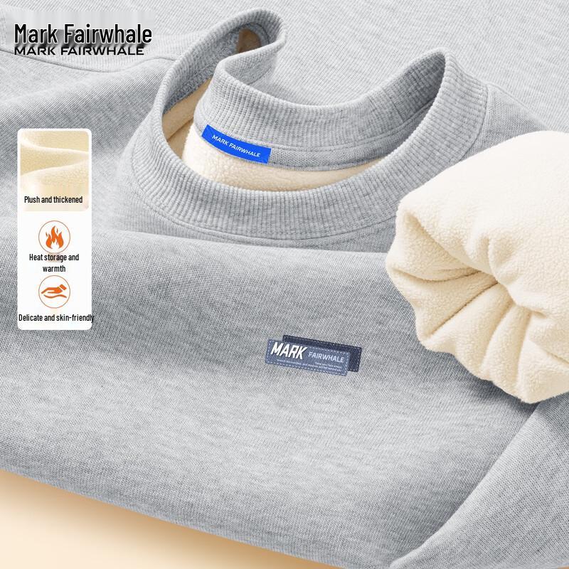 Mark Fairwhale Men's Thickened Fleece Lined Sweatshirt