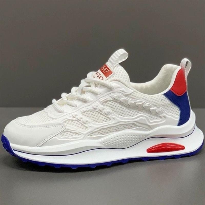 Men's Breathable Mesh Shoes Men's Summer Hollowed-out Running Shoes Comfortable Soft-soled Student Tide Shoes Thin Mesh White Shoes