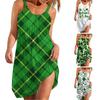 Damer St. Patrick's Day Mote Uformell Allsidig ferie sommerslyngekjole