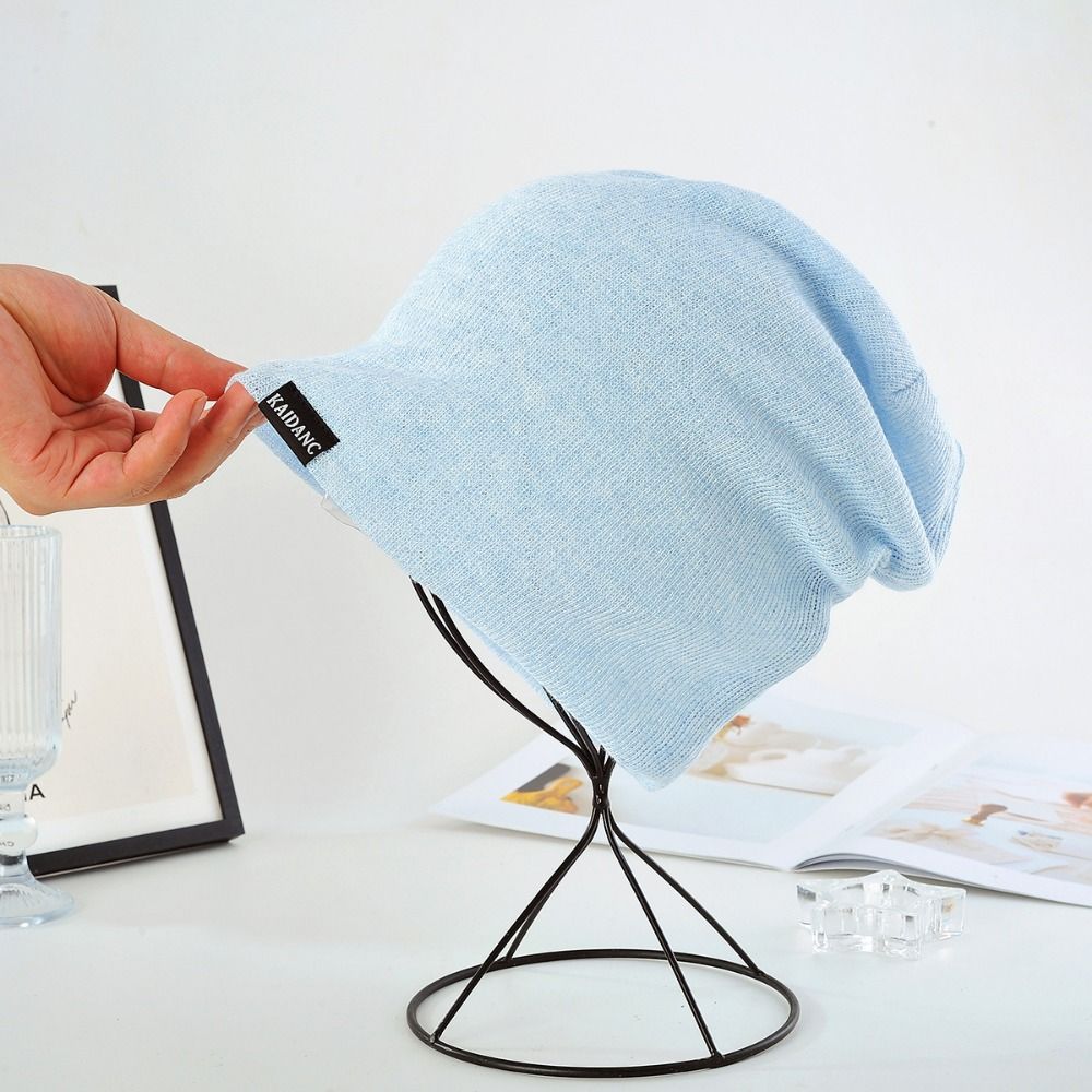 Soft Beanie Thin Pullover Hat Creative Stacked Hat  Girl Women
