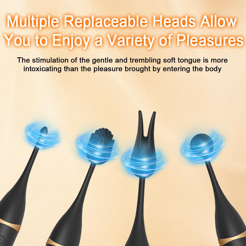 3-Head Replaceable Powerful High-Frequency Vibrator G Spot  Nipple Clitoris Stimulator Massage Sex Toys for Women Adult Products