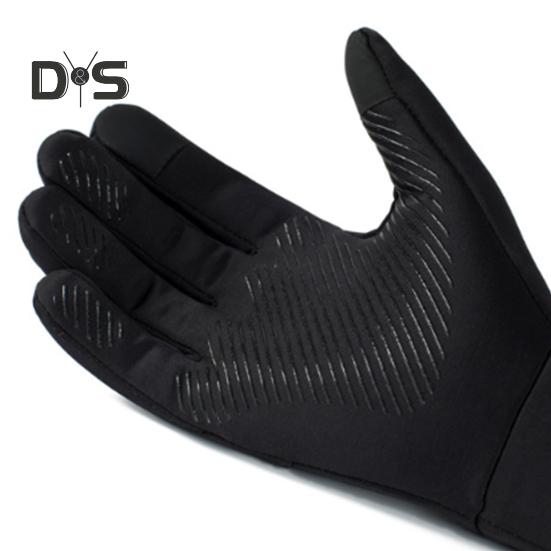 1 Par Vintercykelhandskar Varma Pekskärm Halkfria Vindtäta Vattentäta Kallt Väder Herrar Utomhus Motorcykelåkning Snö Skidhandskar