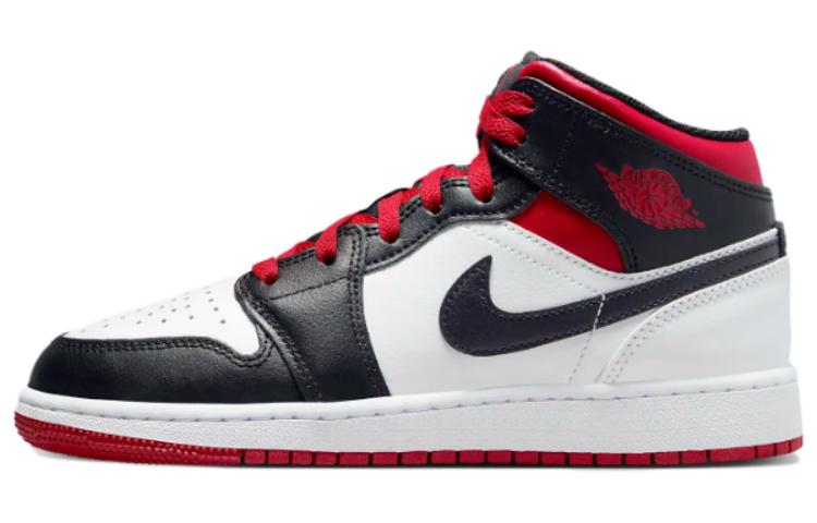 Jordan 1 Mid Gym Red Black Toe GS DQ8423-106 38.5