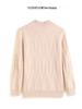 Women's Retro Red Cashmere Knit Base Layer Sweater - Heavyweight, Warm, Long Sleeve, Half-High Neck, Loose Fit