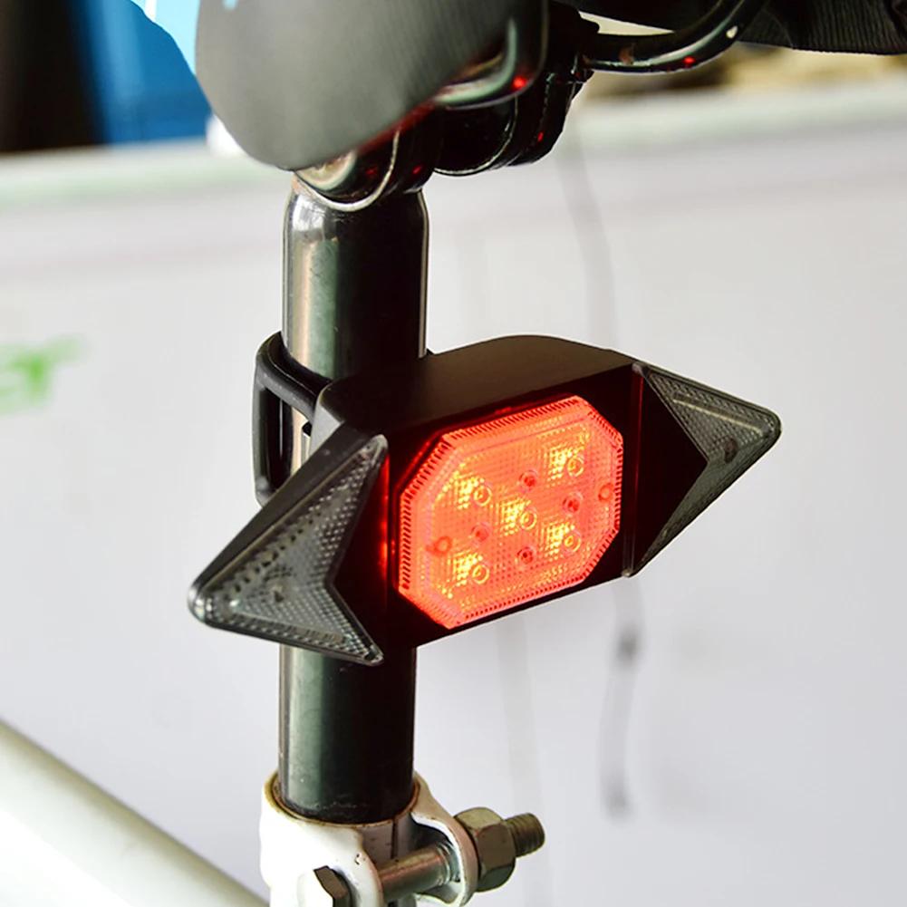 Bike Smart Light Wireless Remote Control Cycling Turning Signal Taillight USB Bicycle Rechargeable Rear Light LED Warning Lamp