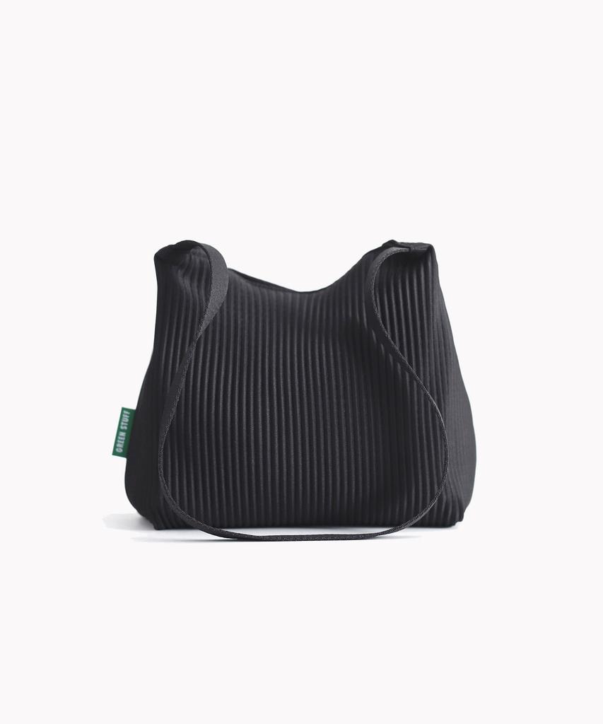Green Stuff Boxy Shopper Bag 61 Pleated - Black Short S