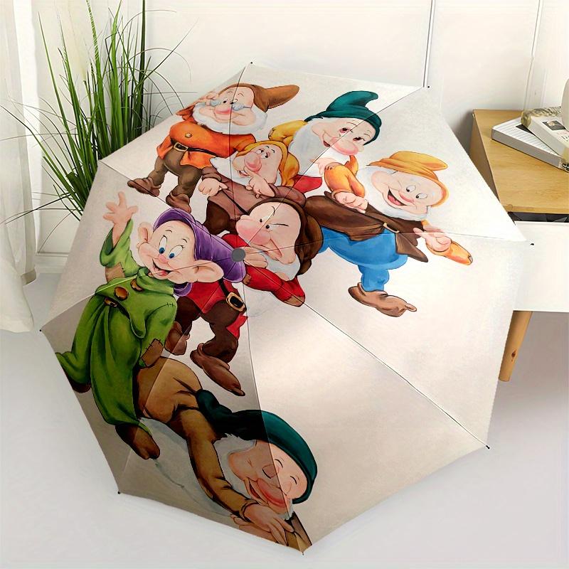 

Dwarfs,Fantasy Themed Automatic Opening and Closing Folding Umbrella, Reinforced 8 Ribs, Compact Travel Design, Fashionable Folding Umbrella