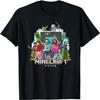 A Minecraft Movie Main Characters Group Shot Cartoon Style T-Shirt