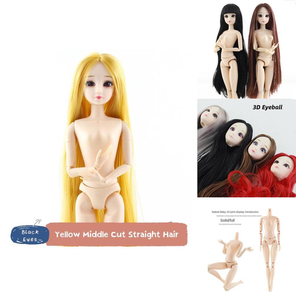 Colorful Hair Fashion Doll With 20 Joints Diy Princess Girl Toy For Girls