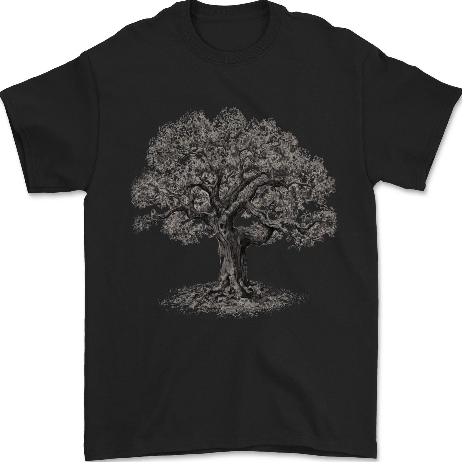Oak Tree Mens T-Shirt 100% Cotton 4XL
