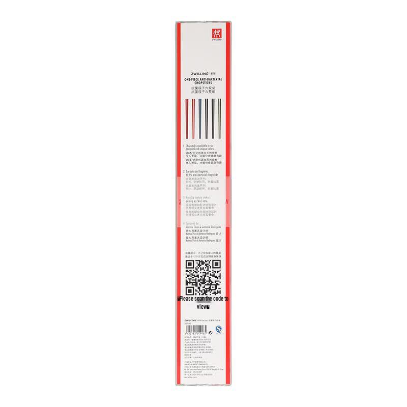 ZWILLING Antibacterial Colored Chopsticks Set - 6 Pairs
