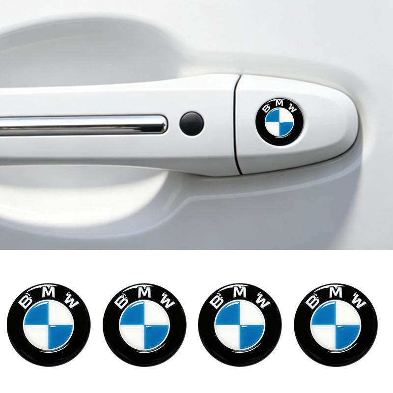 For BMW M X1 X3 2/4pcs Car Door Lock Keyhole Protector Stickers For BMW M 1 3 Series X3 E46 E90 E60 F30 F10 E39 E36 F20 G30 G20 E87 E92 E91 E30