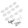 12PCS White Color Guitar Tuning Pegs Screws Washers Included Tuner Knobs  For Guitars