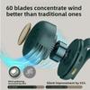 Portable Mini USB Fan Clip on Handheld Bladeless Personal Waist Hanging Travel Outdoor Desk Small Cyclone Fan