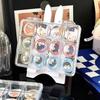 12 Grids Transparent Acrylic Organizer 25mm Badge Holder Storage Box Clear Mini Badge Case Collection Jewelry Storage Case