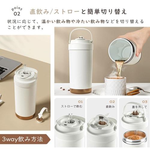 Ceramic Tumbler, 500ml/750ml Large Capacity, Vacuum Insulated, Keeps Hot or Cold, with Straw, Double-Walled Design, Portable Coffee Cup, Water Bottle,