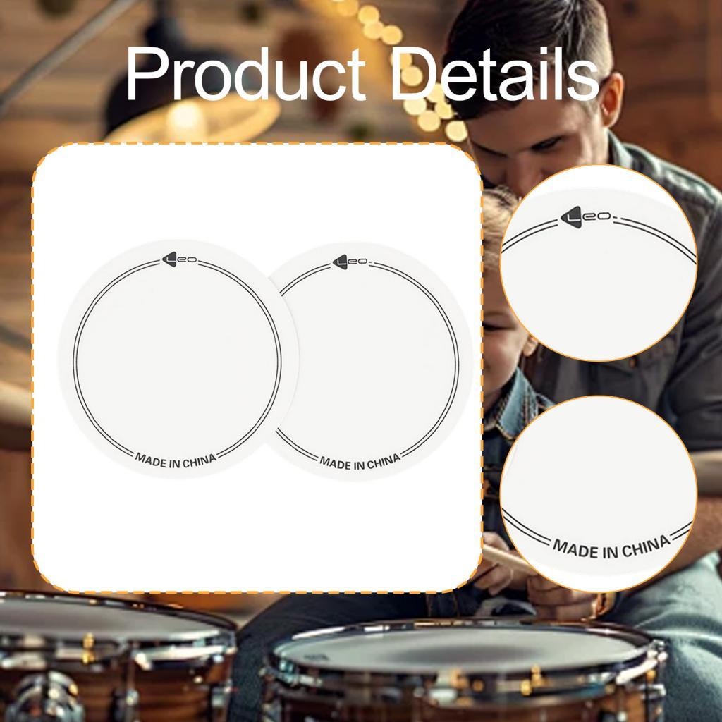 2x Drum Head Patches for Drum Parts Durable Easy and Quick Installation Percussion Instrument Accessories Drumhead Protector