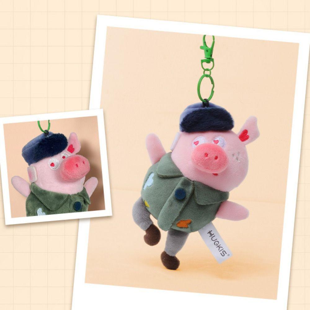 10CM Size Pig Plush Keyring Soft Plush Cartoon Pig Doll Pendant  Birthday Party