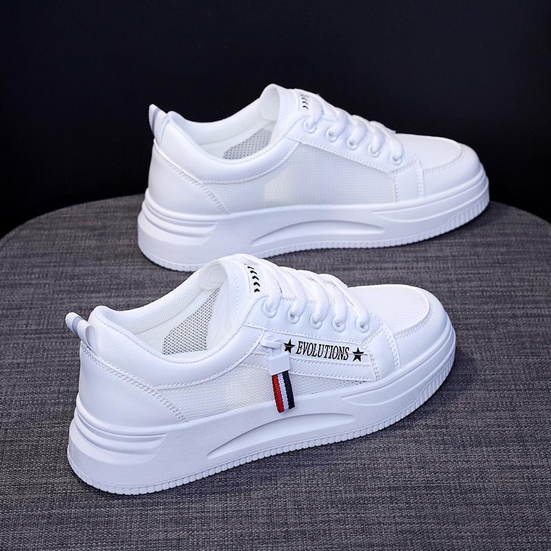 

Summer breathable little white shoes women s shoes 2025 new summer mesh net shoes board shoes sneakers canvas shoes QR666 35
