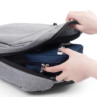 Oxford Travel Cable Bag Shockproof Multi-layer Charger Data Cable USB Bag Organizer Solid Color Electronic Accessory Storage Bag