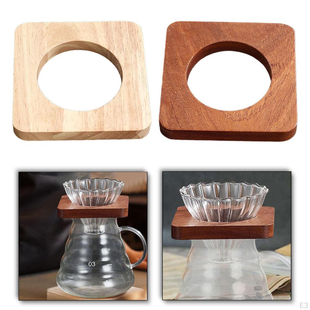 Coffee Cup Holder Filter Tray Shelf Wooden for Restaurant
