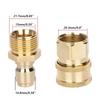 M22-14/15 threaded interface pure brass adapter, 3/8 quick connect can be used for connecting high-pressure cleaning machines
