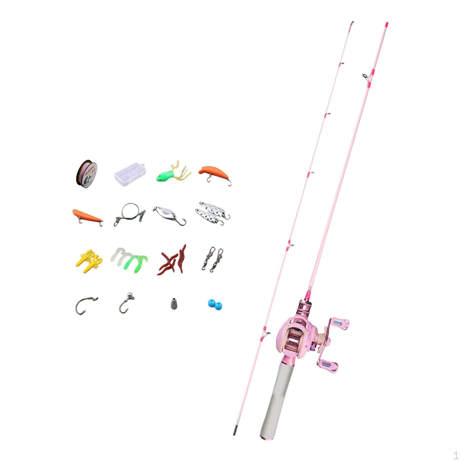 

Portable Set with Travel Rod And Reel Combo for Sea Angling Left length 1.5m