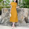 ZANZEA Women Summer Round Neck Casual Sleeveless Dress