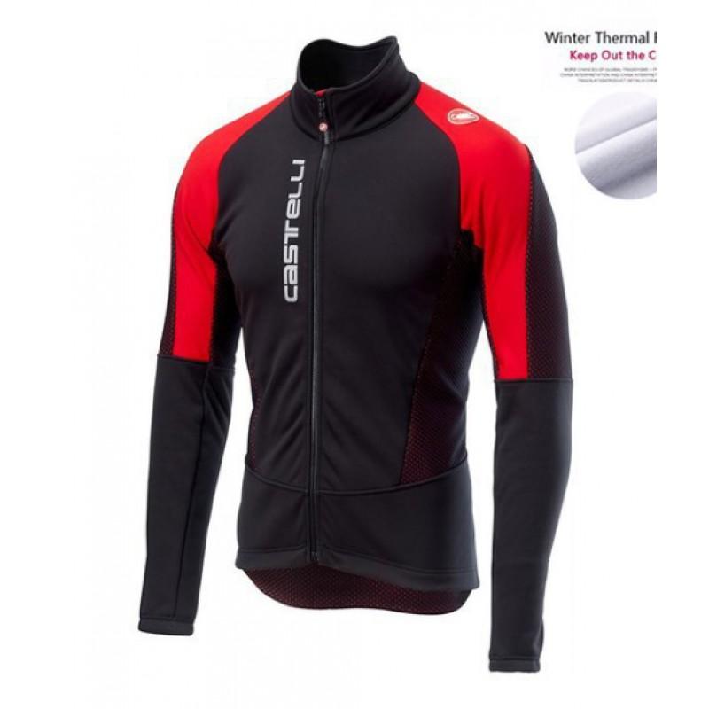 Fleece Thermal Cycling Jersey Winter Road Mountain Biking Unisex Warm Long Sleeve Bike Top