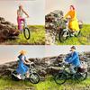 1/64 Scale Realistic Cycling Scene Model Miniature Cyclist Figurine for Model Building Set and Railway Landscape Decors