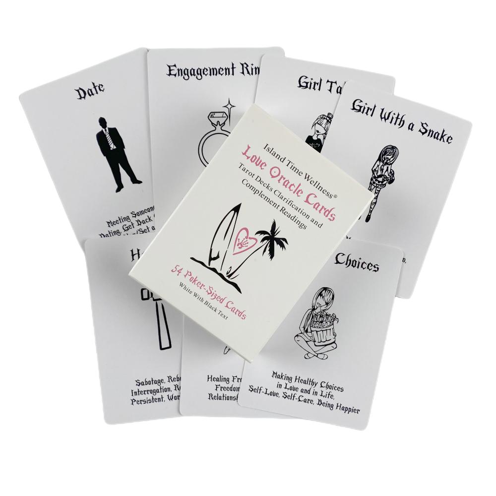 White Island Time Love Oracle Cards Tarot Divination Deck English Vision Edition Board Playing Game For Party