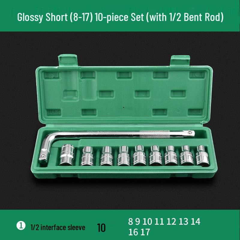 Extended Electric Hex Socket Hand Drill and Impact Wrench Tool Set