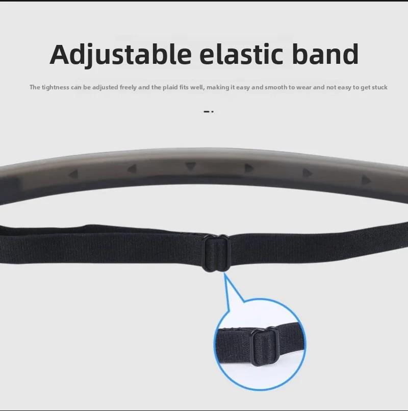High Elastic Silicone Sweatband Performance Headbands Channels Sweat Away From Eyes, Universal Fit with Elastic Strap Hairband